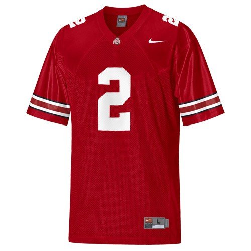 Nike Ohio State Buckeyes #2 Scarlet Twilled Replica Football Jersey (X-Large)