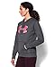 Under Armour Women's Storm Armour Fleece Printed Big Logo Hoodie, Carbon Heather (090)/Cloud Gray, Medium