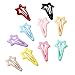 Daycount 10pcs Colorful Stars Duckbill Clip Hair Clip for Ladies Teens Girls Hair Salon Hairpin (Random Color)