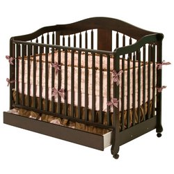 Baby: Rochester Stages Crib with Drawer   Espresso