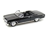1965 Chevy Chevelle Malibu Convertible 1/24 - Black
