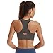 YAHA Women's Sports Bra Racerback Yoga Workout Bra (M, Gray)