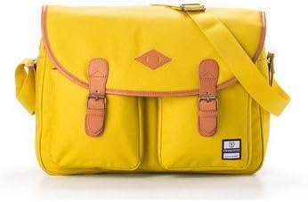 Francpod New York Series (Chrome Collection)messenger Bag-600d Polyester/coating Fabric (yellow)