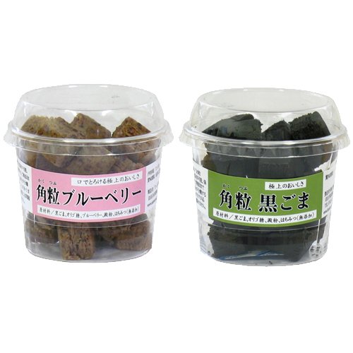 【角粒黒ごま・カップ入り5g×20粒×１カップ＋角粒ブルーベリー・カップ入り20粒×１カップ】