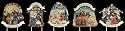 5-Piece Nativity Story Lawn Stake Set Christmas Yard Art 10"