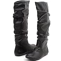 Soda Zulu Knee-High Boots Black Pu