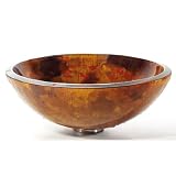 Kraus GV-421-CH Amber Glass PU-MR Chrome