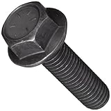 Grade 8 Phosphate & Oil Finished Steel Flange Screw, Hex Drive, 3/8" - 16, 1-1/4" Len