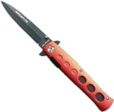 Red Spring Assisted Stiletto Knife