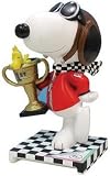 Peanuts Snoopy Figurine- Wood Stockcar Racer