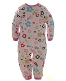 : Petit Lem 2pc Velour Pink Retro Flower Jammies