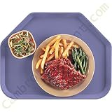 CAMBRO: Grape 13-3/4 x 21-5/8 (35x55 cm) Trapezoid Trays, 12/PK, 3555TR-551