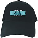 CAPS BLACK EMBROIDERY " MADE IN DUSHANBE - ISO CODE " TAJIKISTAN