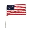 Betsy Ross stick flag 12x18 inch