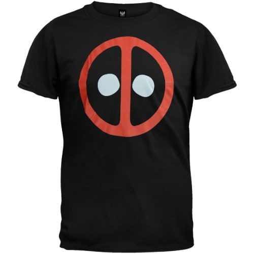  X-Men Deadpool Icon Black Adult T-shirt Tee