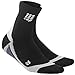 CEP Men's Dynamic+ Short Socks, Size IV (Above Ankle Bone 9.5-10-Inch), Black/Grey