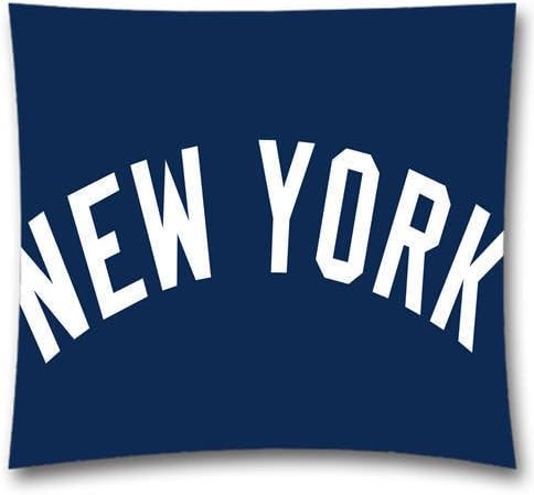 Personalized Cotton MLB Team Pillowcases,Custom New York Yankees Throw Pillow Covers,Decorative DIY Christmas Gift,MLB Fans Celebration,Cover Size 18"x18"
