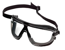 AO Safety 16617 Gogglegear Standard Bridge Safety Goggles with Strap, Medium Clear Lens