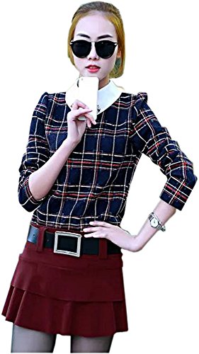 ブラウス シャツ ビビッドカラー 派手 カジュアル キュート エレガンス レディース 冬物 春物 可愛いスカーフ付き R669