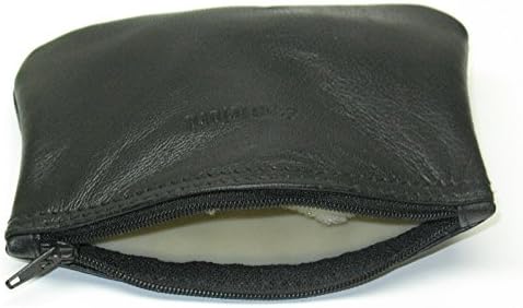 Castleford Black Leather Medium Zippered Pipe Tobacco RYO Pouch