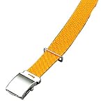ワークタイム(work time) ポリプロピレンローラーバックルベルト 32mm イエロー PB-303
