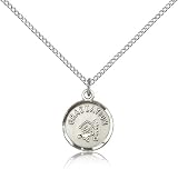 Genuine IceCarats Designer Jewelry Gift Sterling Silver Graduation Pendant 5/8 X 1/2 Inch With 18 Inch Sterling Silver Lite Curb Chain. Made In Usa.