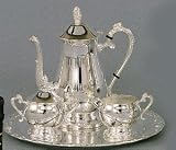 63% Off 4-Piece Romantica Collection Silver Coffee Set