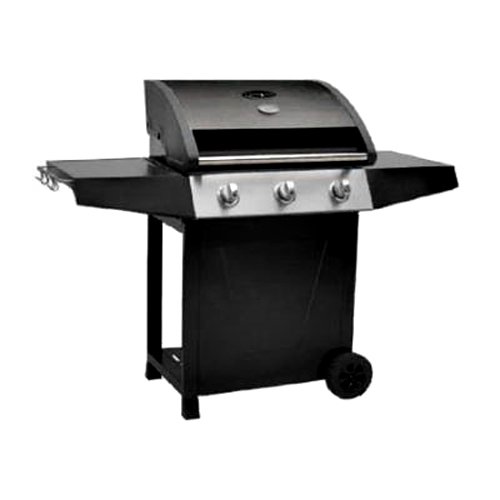 Grill Zone SRGG31201 Black StainlessSteel?3Burner LP Gas Grill, 36000