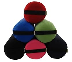 Organic Yoga Bolster - Cotton Round Cushion - Natural Cotton Fill