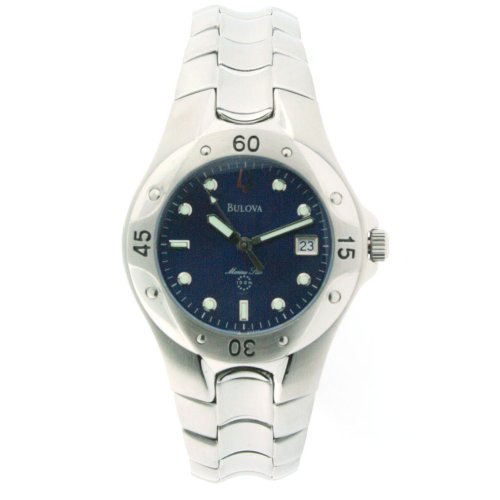 Bulova Men's Marine Star Blue Dial Watch 96G35