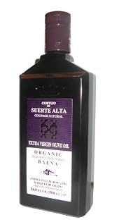 Cortijo de Suerte Alta Coupage Natural- Award Winning, NOP Organic Certified, Cold Pressed EVOO Extra Virgin Olive Oil, 2011-2012 Harvest, 17-Ounce Glass Bottle