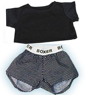 41gbTOd0EpL Speckle Boxer Shorts w/ Navy Blue T shirt Clothes for 14   18 Stuffed Animals and Dolls