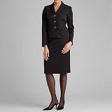 Evan Picone 3-Button Skirt Suit