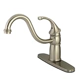 Kingston Brass KB1578GLLS Georgian 8-Inch Kitchen Faucet without Sprayer, Satin Nickel by Kingston B
