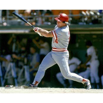 Pete Rose Cincinnati Reds Batting 8x10 Photo