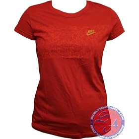 Women's Nike Laser Valentine Tee (Varsity/Red-Gold)