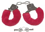 Handcuffs, w/plush, red