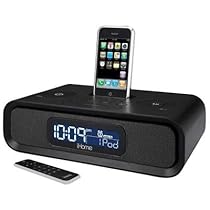 iHome Dual Alarm Clock Radio for iPod/iPhone (Black)