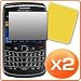 Best value! PACK OF TWO. MIRROR Screen protector for Blackberry 9700 Bold 2. Protect your screen for twice as long.