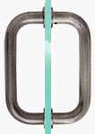CRL 6 Antique Brushed Nickel (BM Series) Tubular Back-To-Back Pull Handle