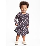 オールドネイビー OLD NAVY/ フローラルプリントジャージドレス カーボン ワンピース 4歳【並行輸入】