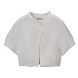 Toddler Girls' Cherokee  Short-Sleeve Sweater - Cream