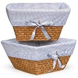 Badger Basket Honey Basket with Blue Gingham Liner