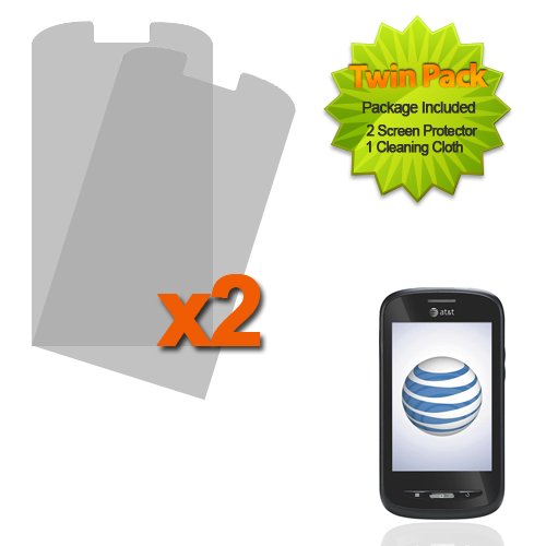 2x AT&T ATT Avail (ZTE Z990) GoPhone Premium Invisible Clear LCD Screen Protector Cover Guard Shield Protective Film Kits (2 Pieces)