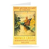 Warwick Castle - Shakespeare's country.. - Greeting Card (Pack of 2) - 7x5 inch - Art247 - Standard Size - Pack Of 2
