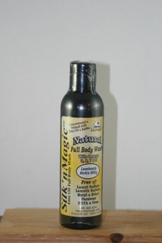 Silk'n Magic Emu Oil Full Body Wash All Natural (6 oz. flip top 2-pak)