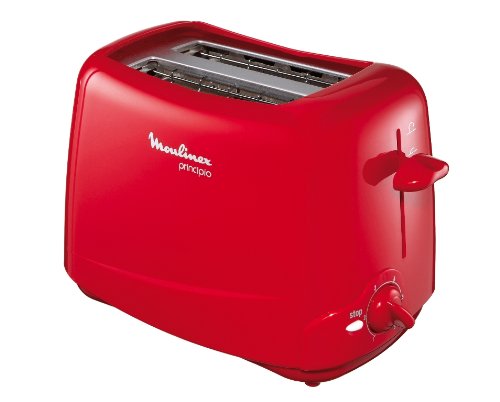 Moulinex TT110530 Principio Grille-Pain Rouge Glossy