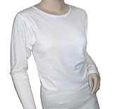 Duofold Women's Midweight Thermal Crew, White, Medium