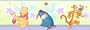 Blue Mountain Wallcoverings DF059241BFP Pleasantly Pooh Prepasted Wall Border