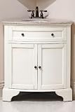 Hamilton Corner Vanity, 35Hx30W, ANTIQUE WHITE